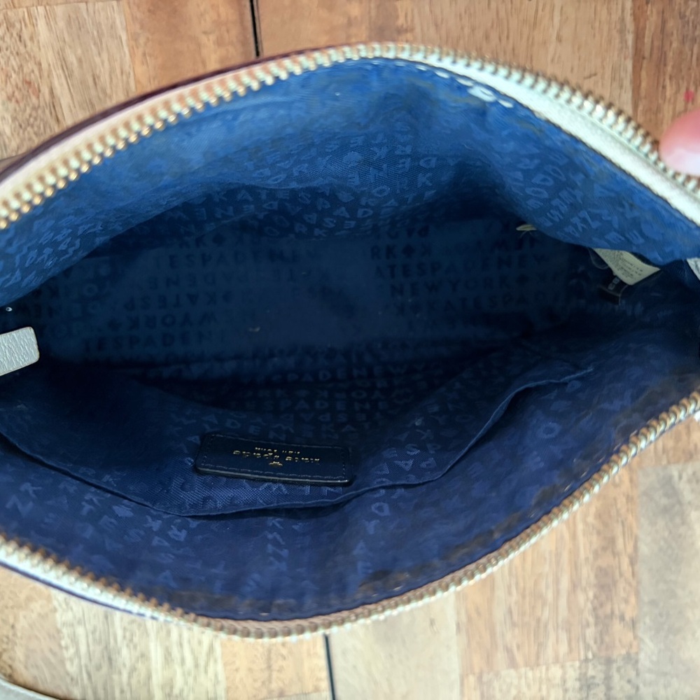 kate spade Navy and Cream Two-Tone Leather Crossbody - Picture 5 of 7